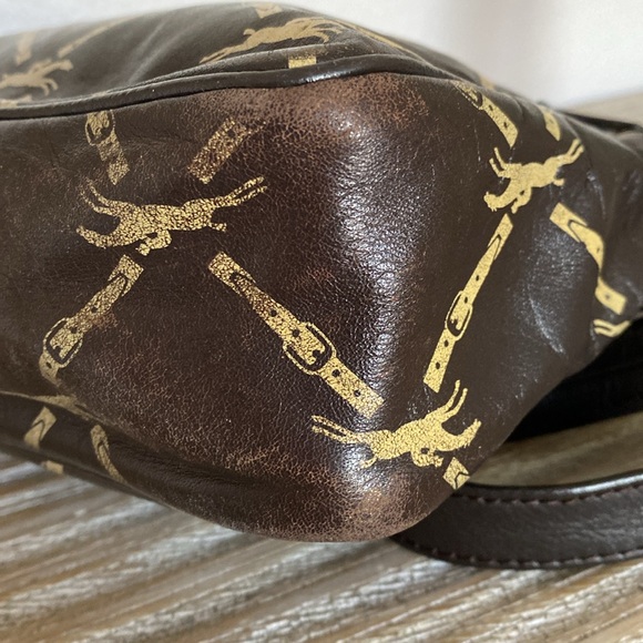 Longchamp - Vintage Lattice Pattern Shoulder Bag - Picture 9 of 11